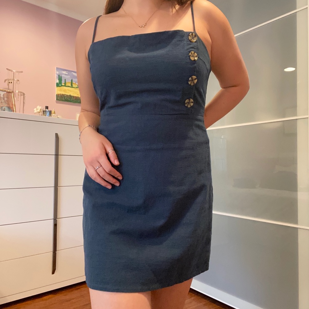 Urban outfitters emerald green mini dress